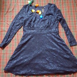 NWOT - TRIXXI - BLUE SPARKLY COCKTAIL DRESS